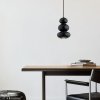 Designerska lampa wisząca czarno ciemna zieleń szkło ORLANDO PLUS 8827